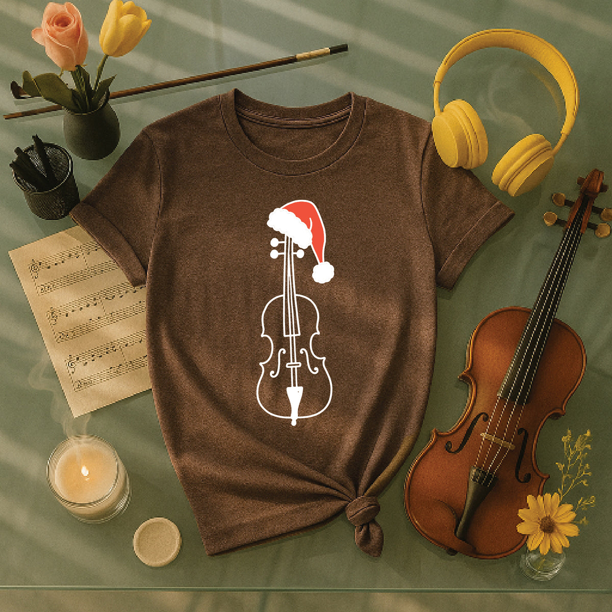 Cello Santa hat