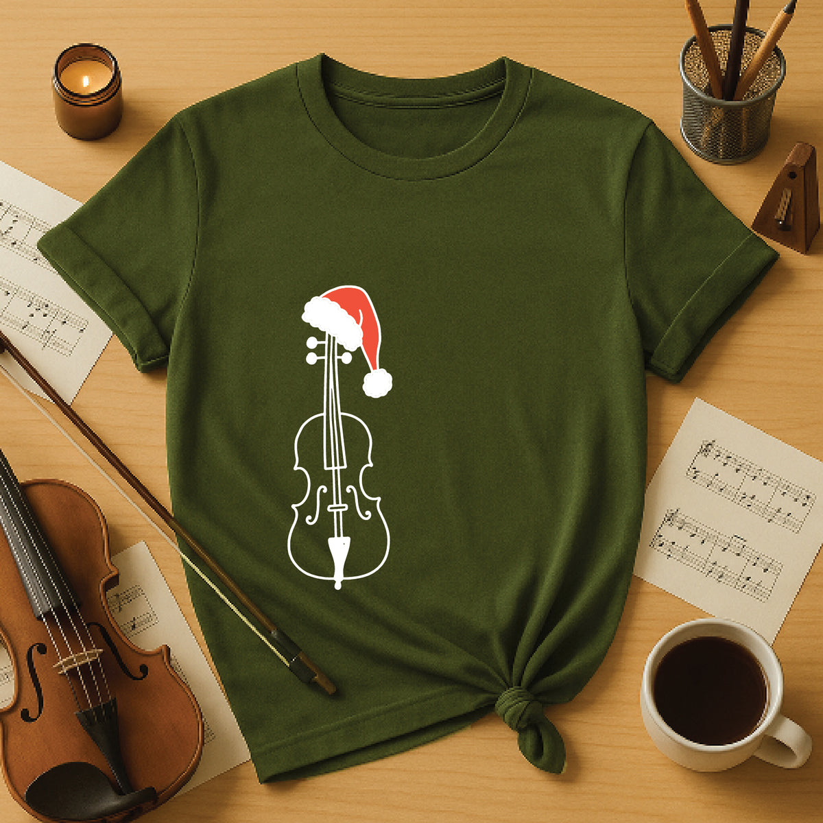 Cello Santa hat
