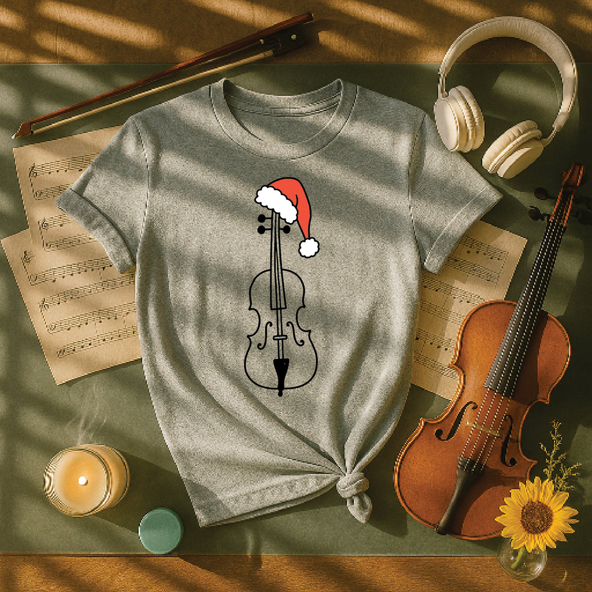 Cello Santa hat