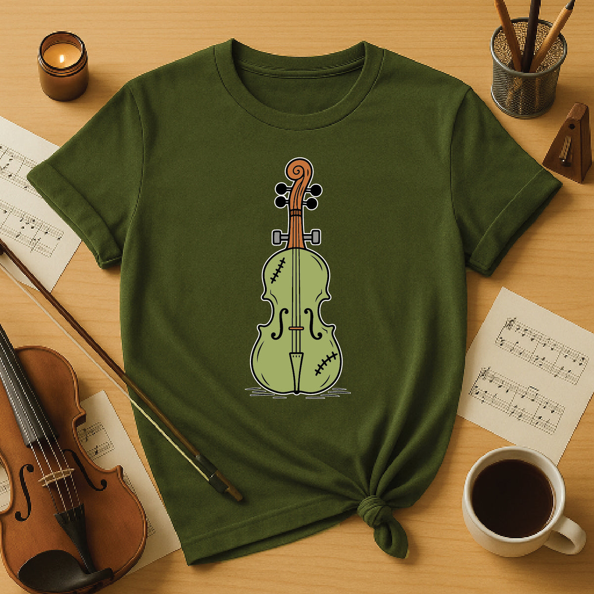 Monster Cello Halloween Shirt