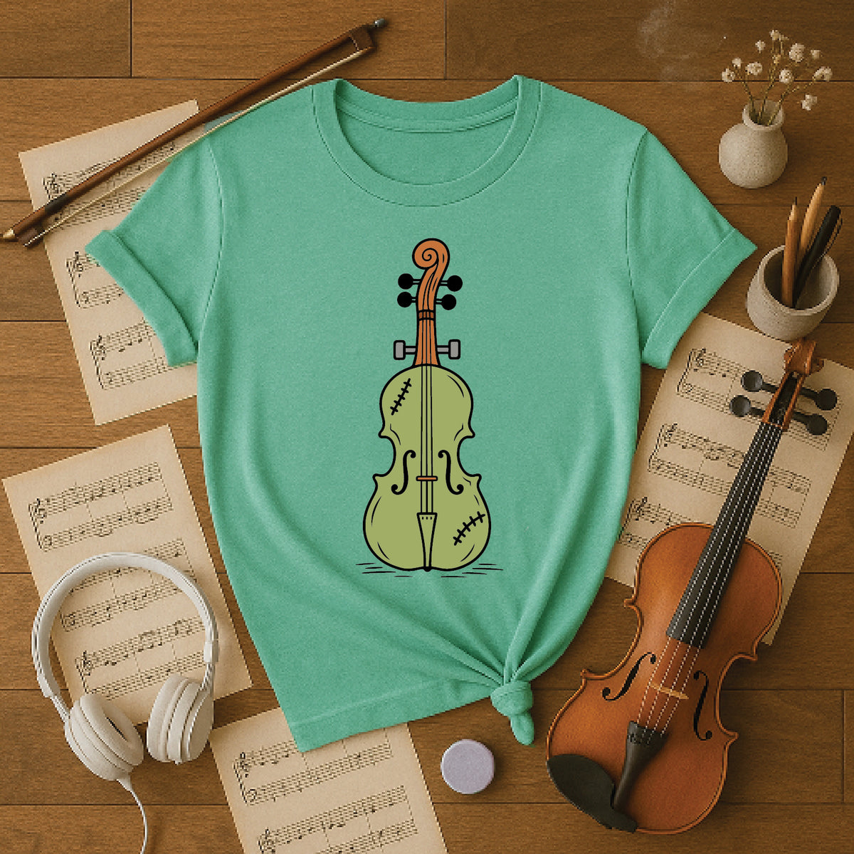 Monster Cello Halloween Shirt