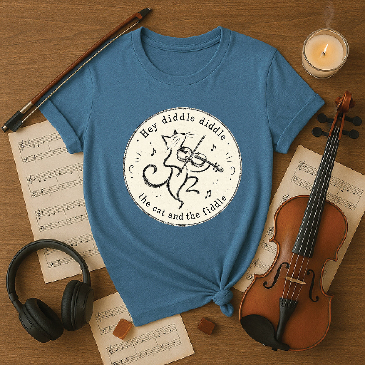 Hey diddle diddle the cat and the fiddle
