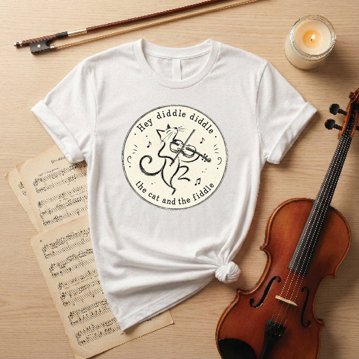 Hey diddle diddle the cat and the fiddle