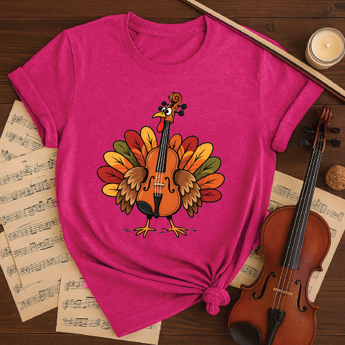 Cello Turkey Thanksgiving Shirt
