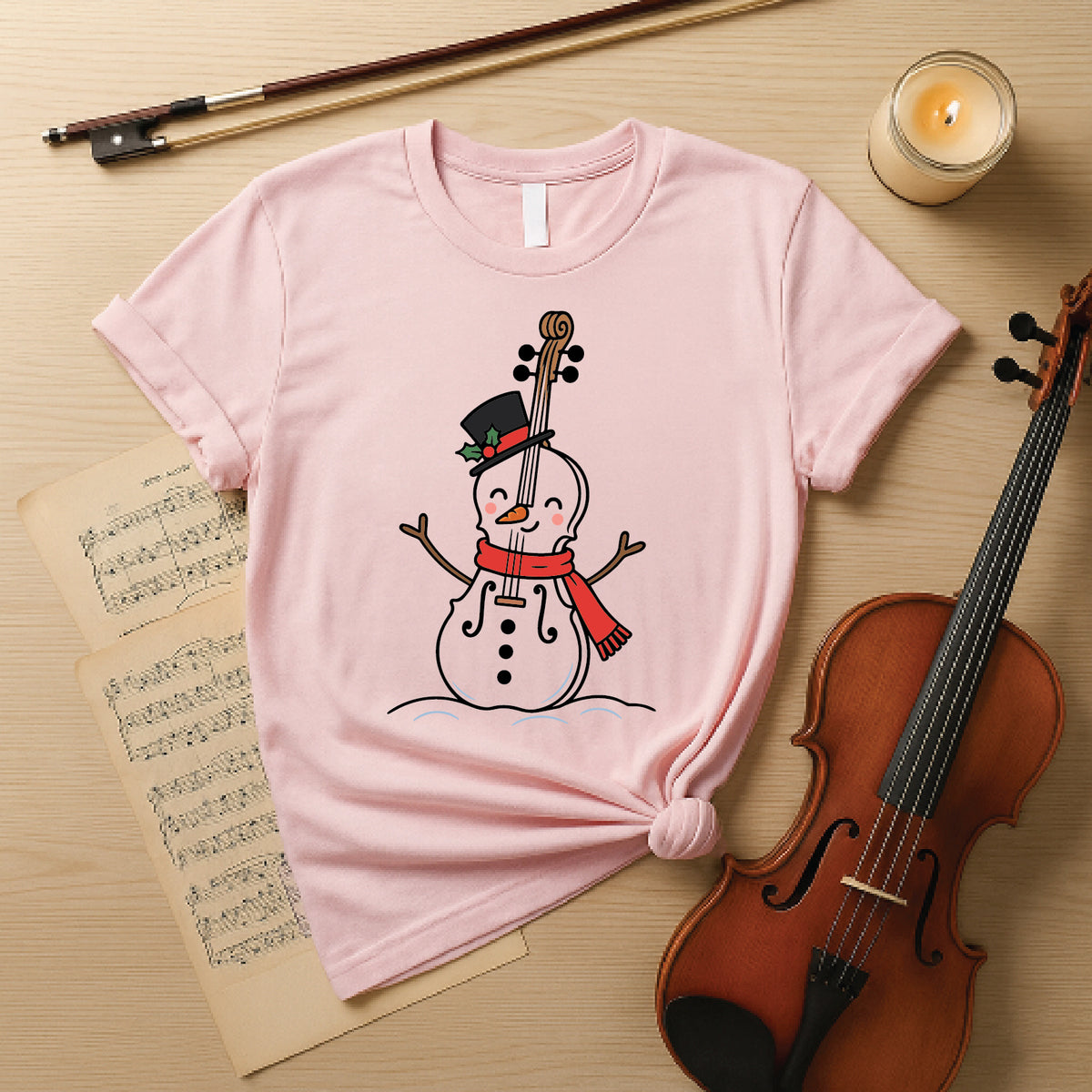 Cello in the snow