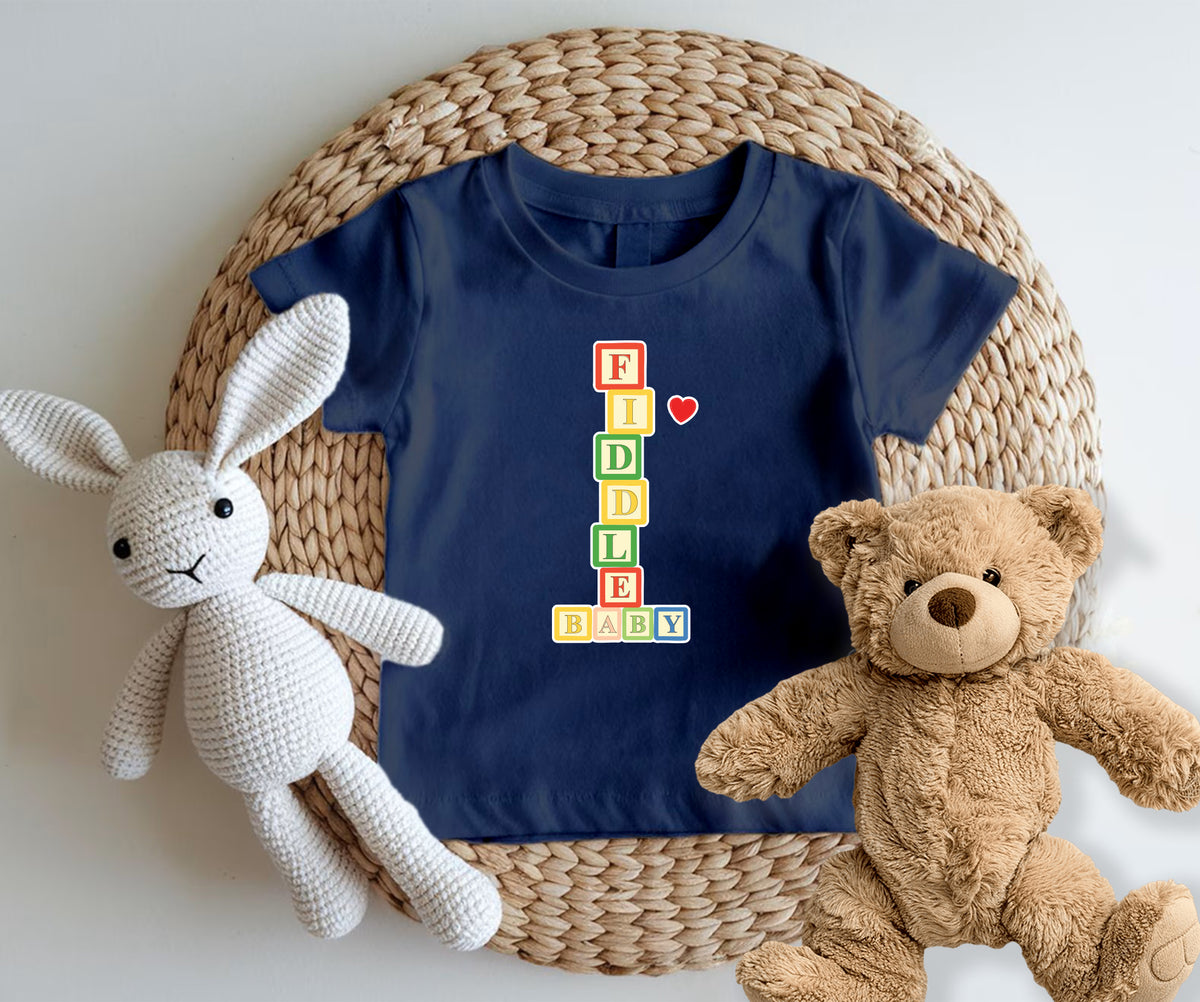 Fiddle Baby -Kids Tshirt - Fiddle Bling