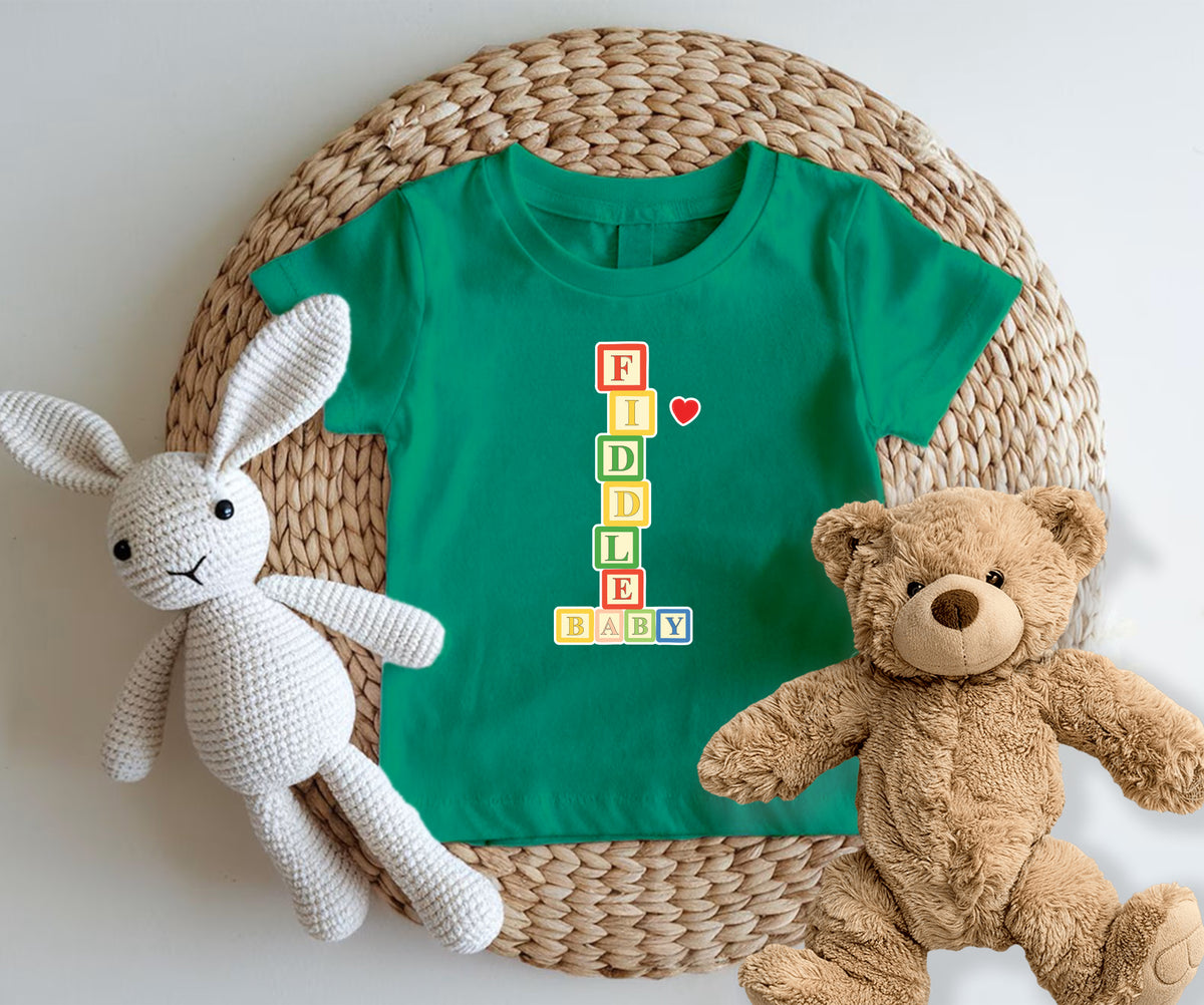 Fiddle Baby -Kids Tshirt - Fiddle Bling