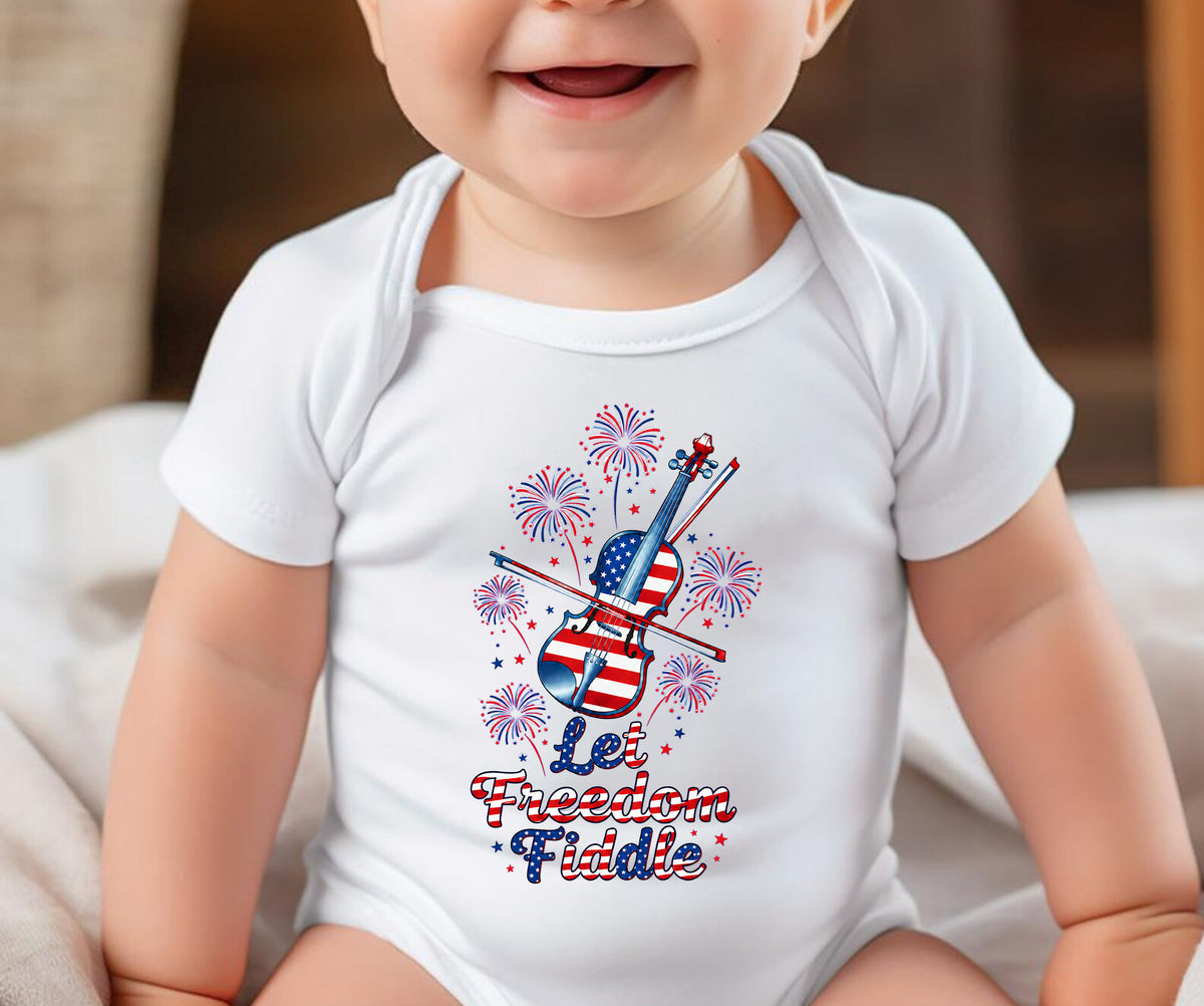 Let freedom fiddle bodysuit