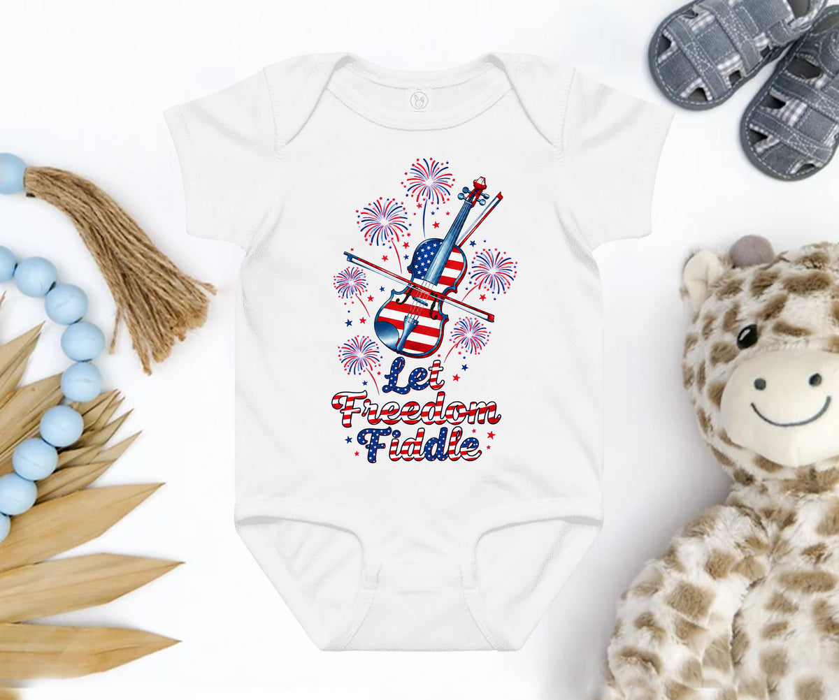 Let freedom fiddle bodysuit