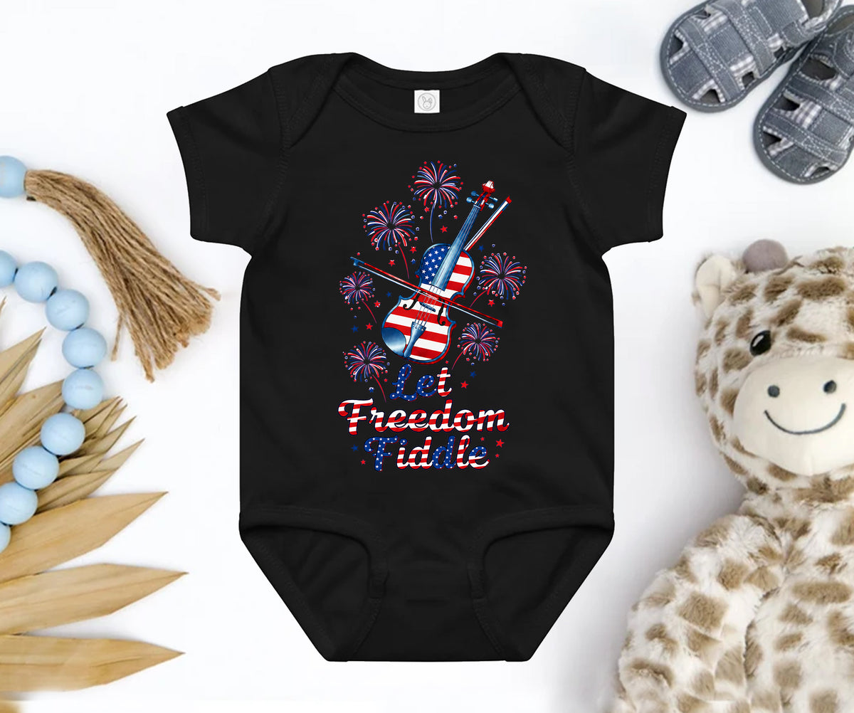 Let freedom fiddle bodysuit
