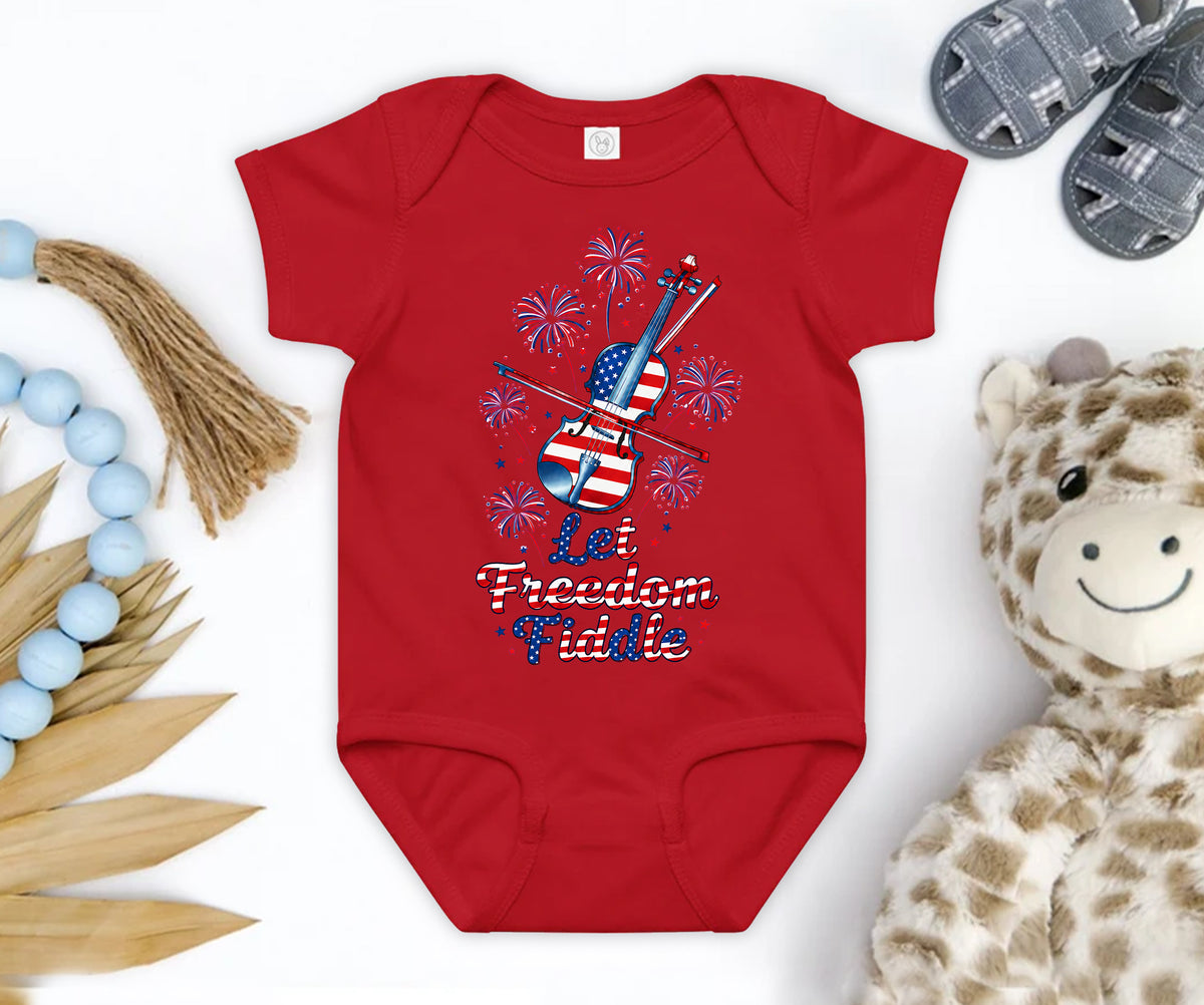 Let freedom fiddle bodysuit