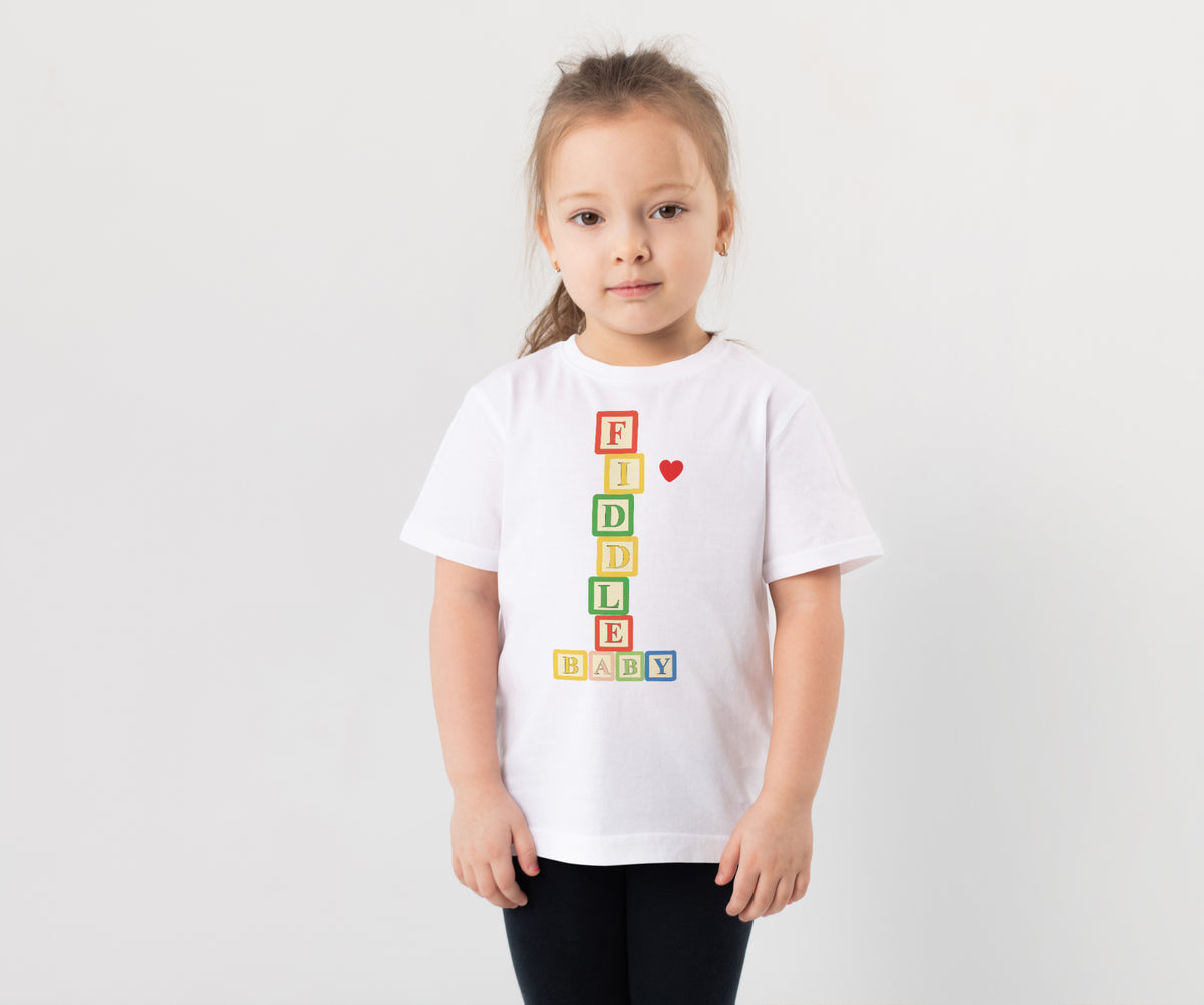 Fiddle Baby -Kids Tshirt - Fiddle Bling