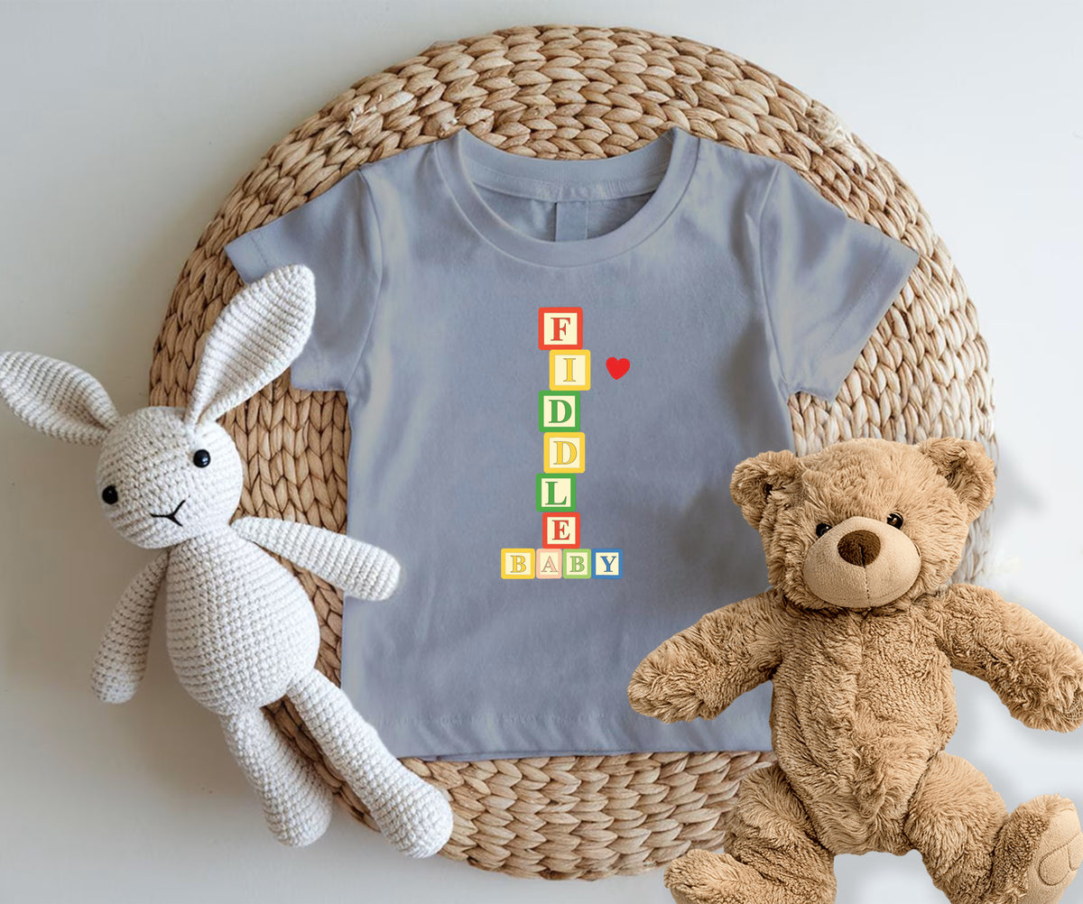 Fiddle Baby -Kids Tshirt - Fiddle Bling