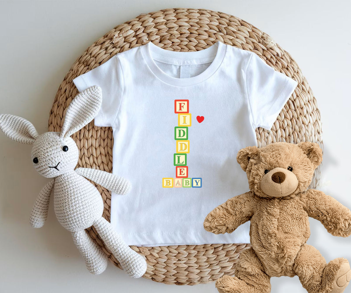 Fiddle Baby -Kids Tshirt - Fiddle Bling