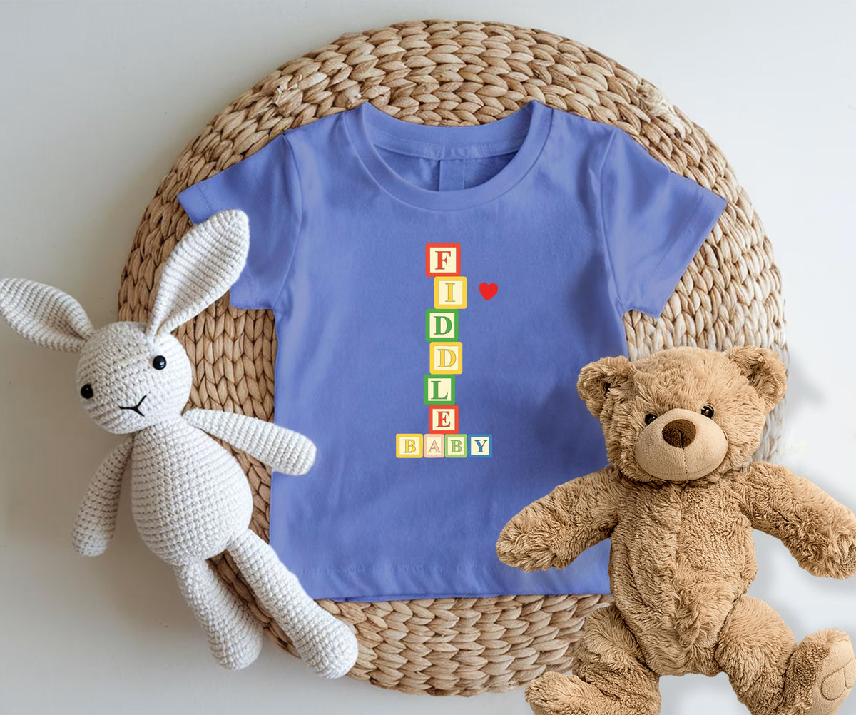 Fiddle Baby -Kids Tshirt - Fiddle Bling