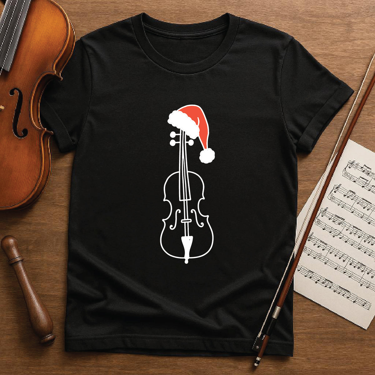 Cello Santa hat