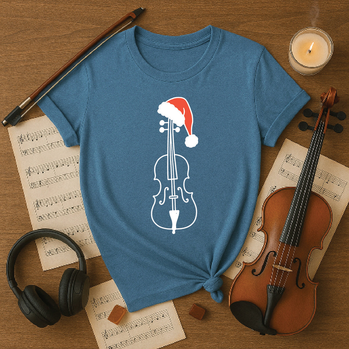 Cello Santa hat