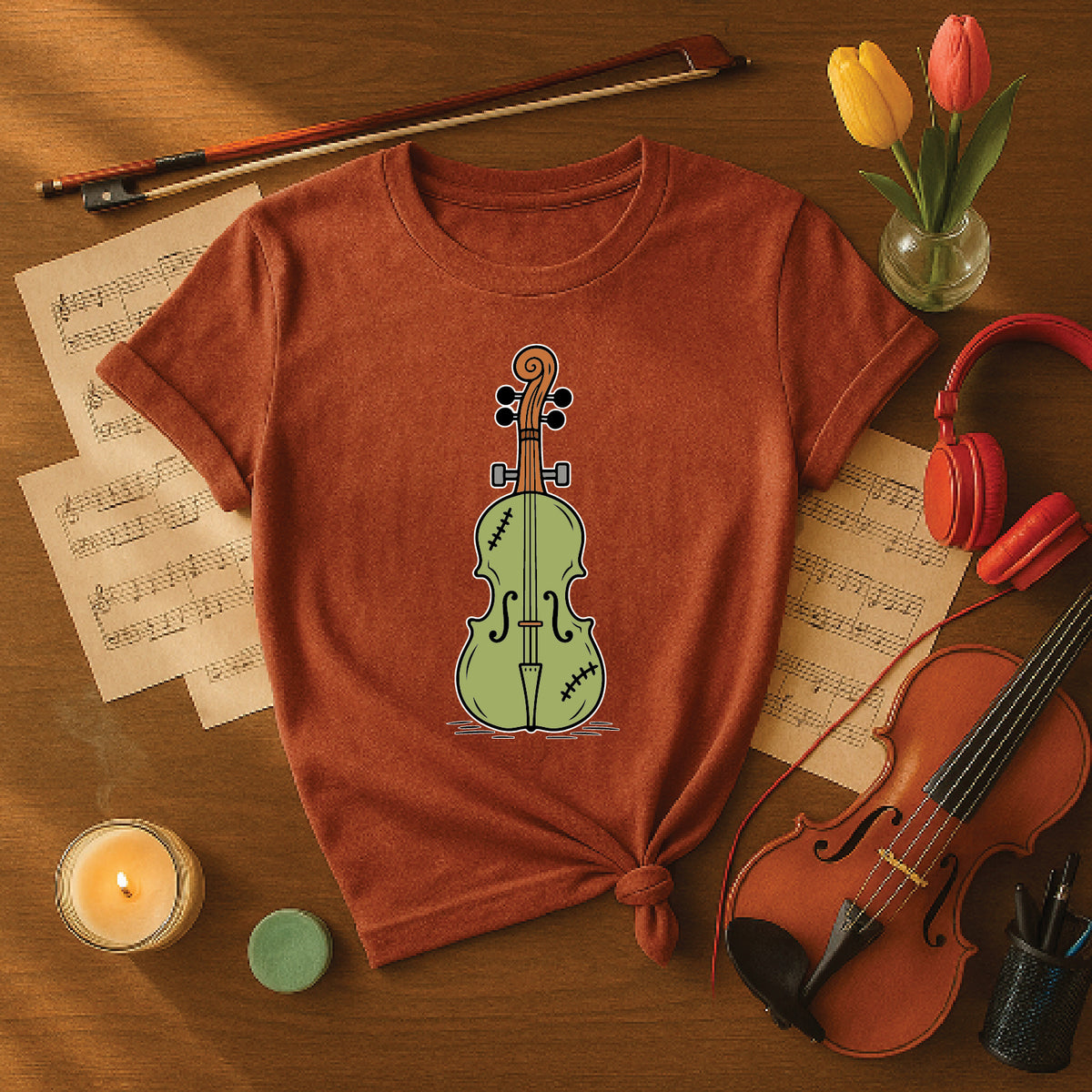 Monster Cello Halloween Shirt