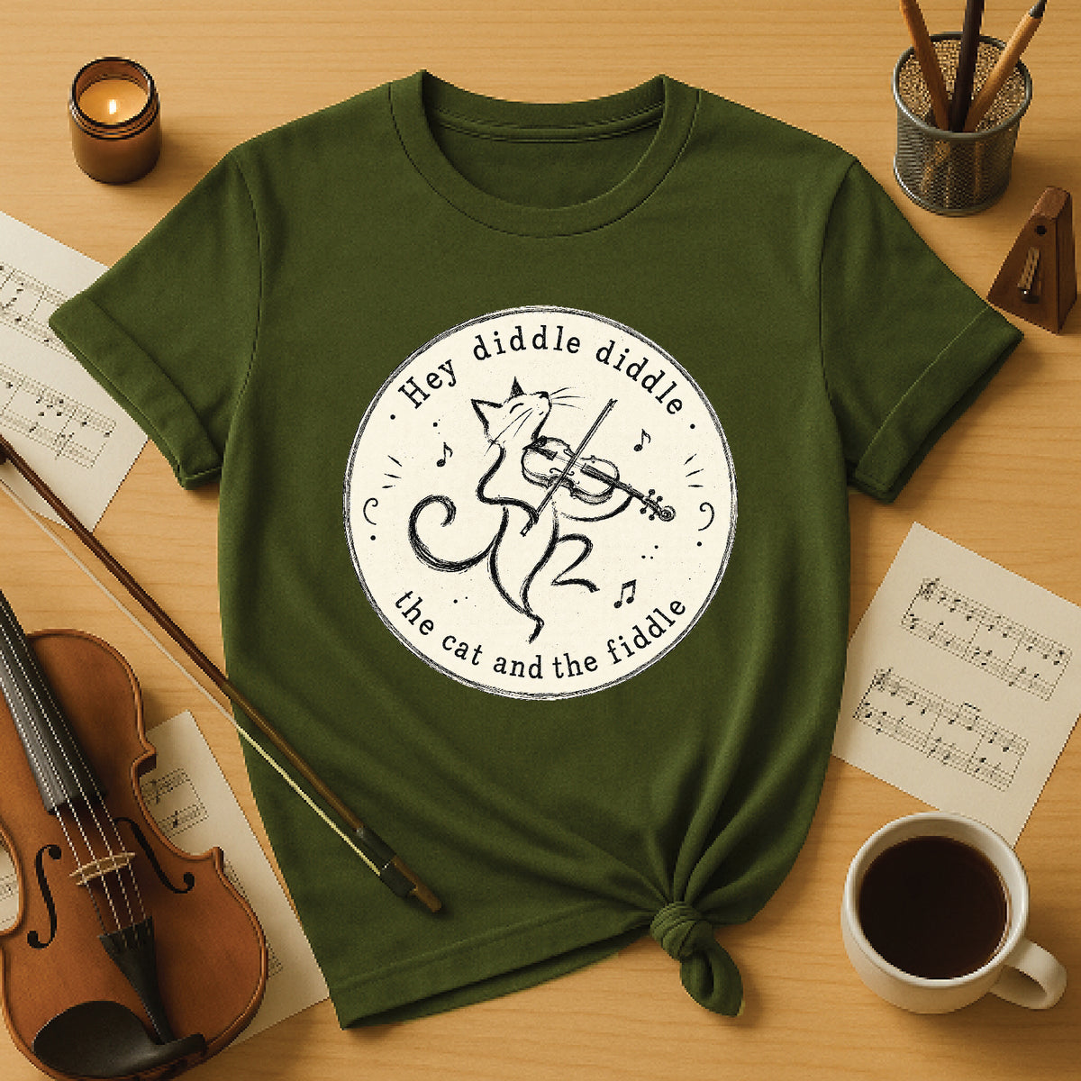 Hey diddle diddle the cat and the fiddle