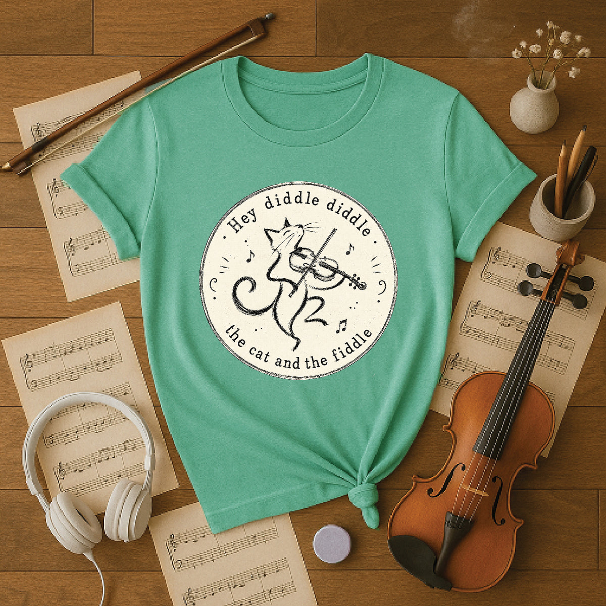 Hey diddle diddle the cat and the fiddle