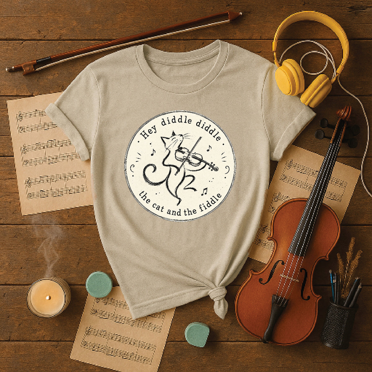 Hey diddle diddle the cat and the fiddle