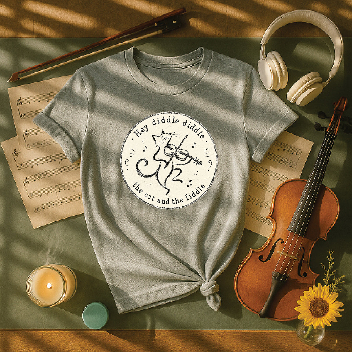 Hey diddle diddle the cat and the fiddle
