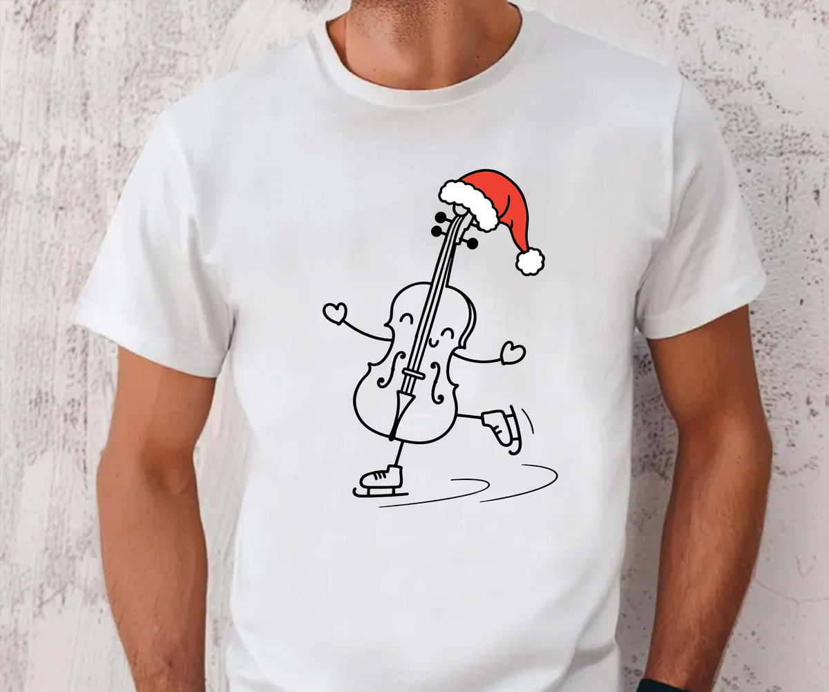 Skating Santa cello