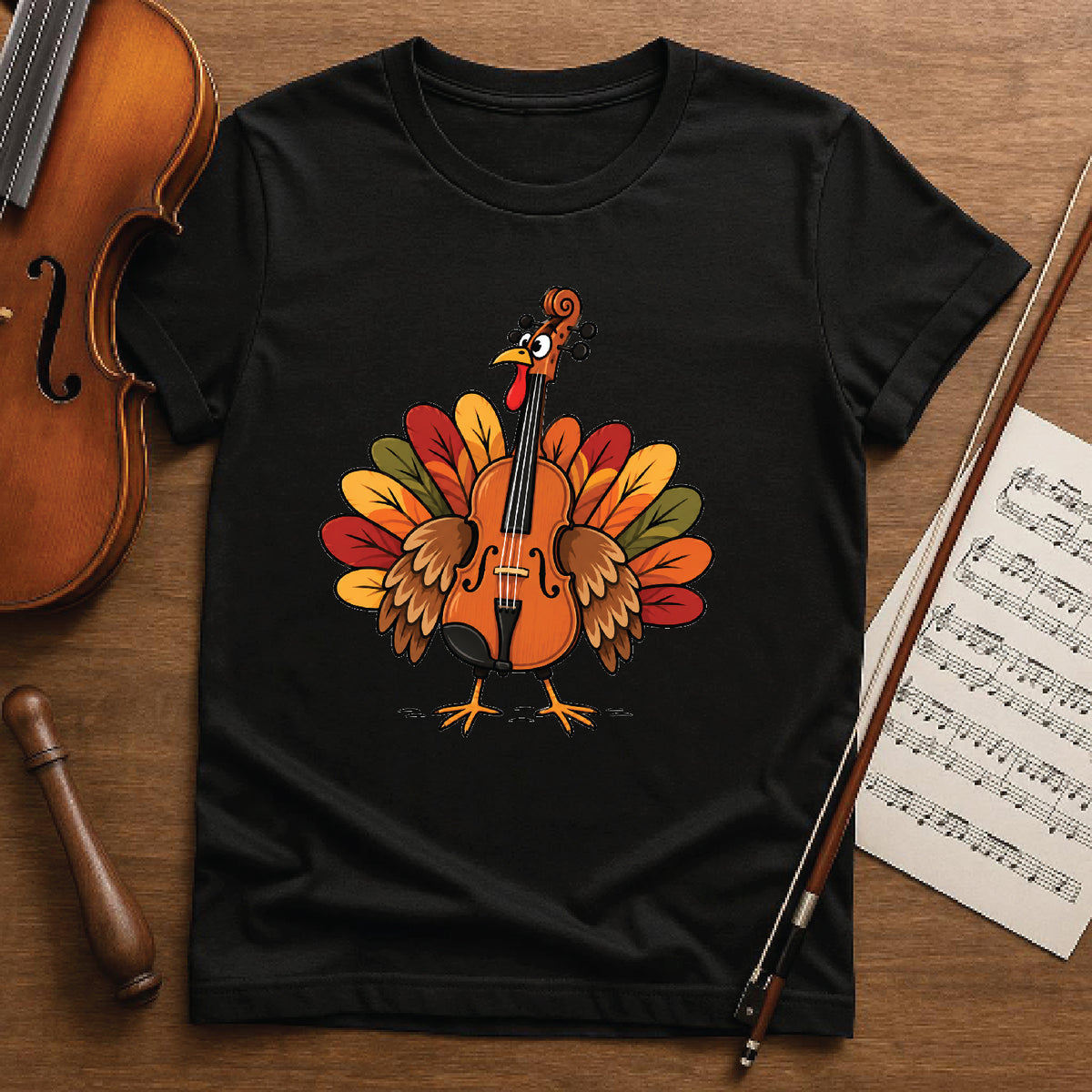 Cello Turkey Thanksgiving Shirt