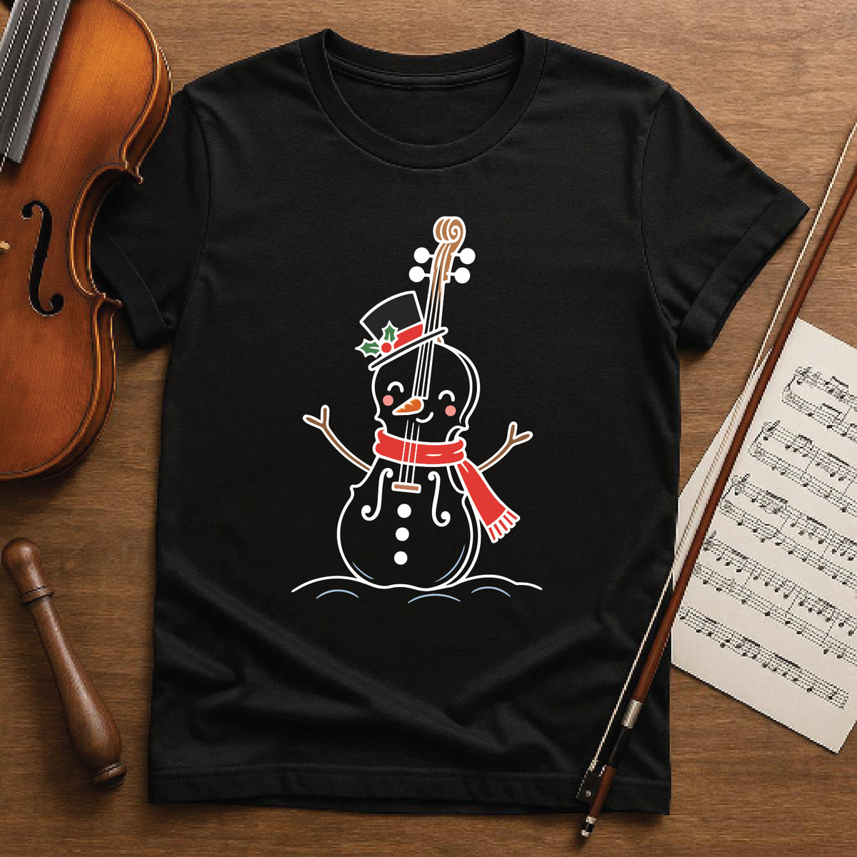 Cello in the snow