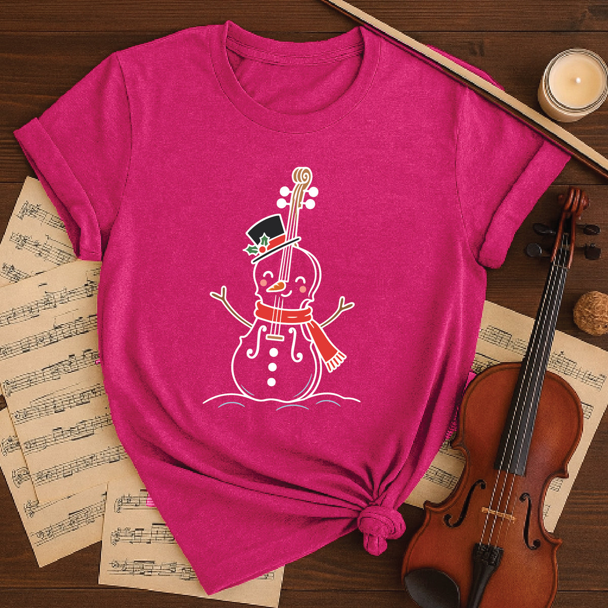 Cello in the snow