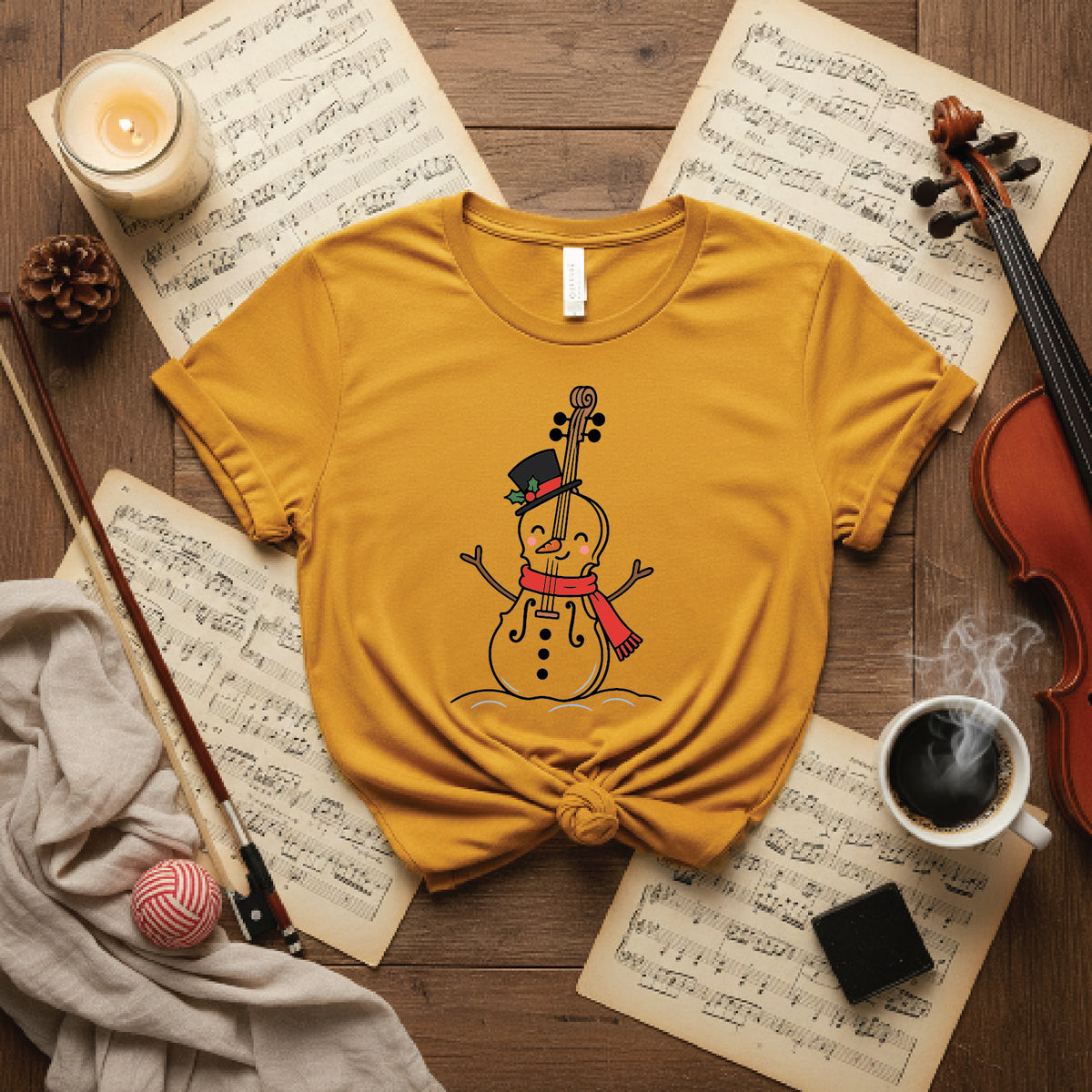 Cello in the snow