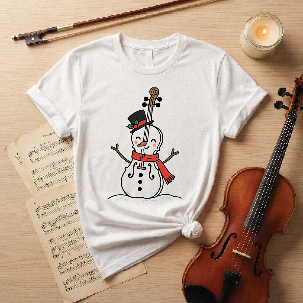 Cello in the snow