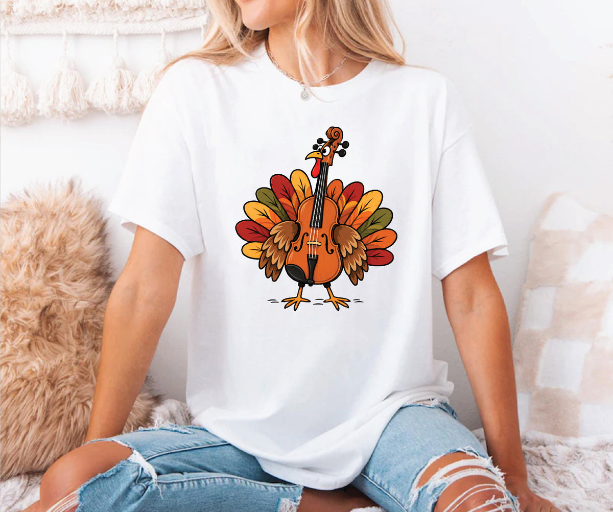 Cello Turkey Thanksgiving Shirt