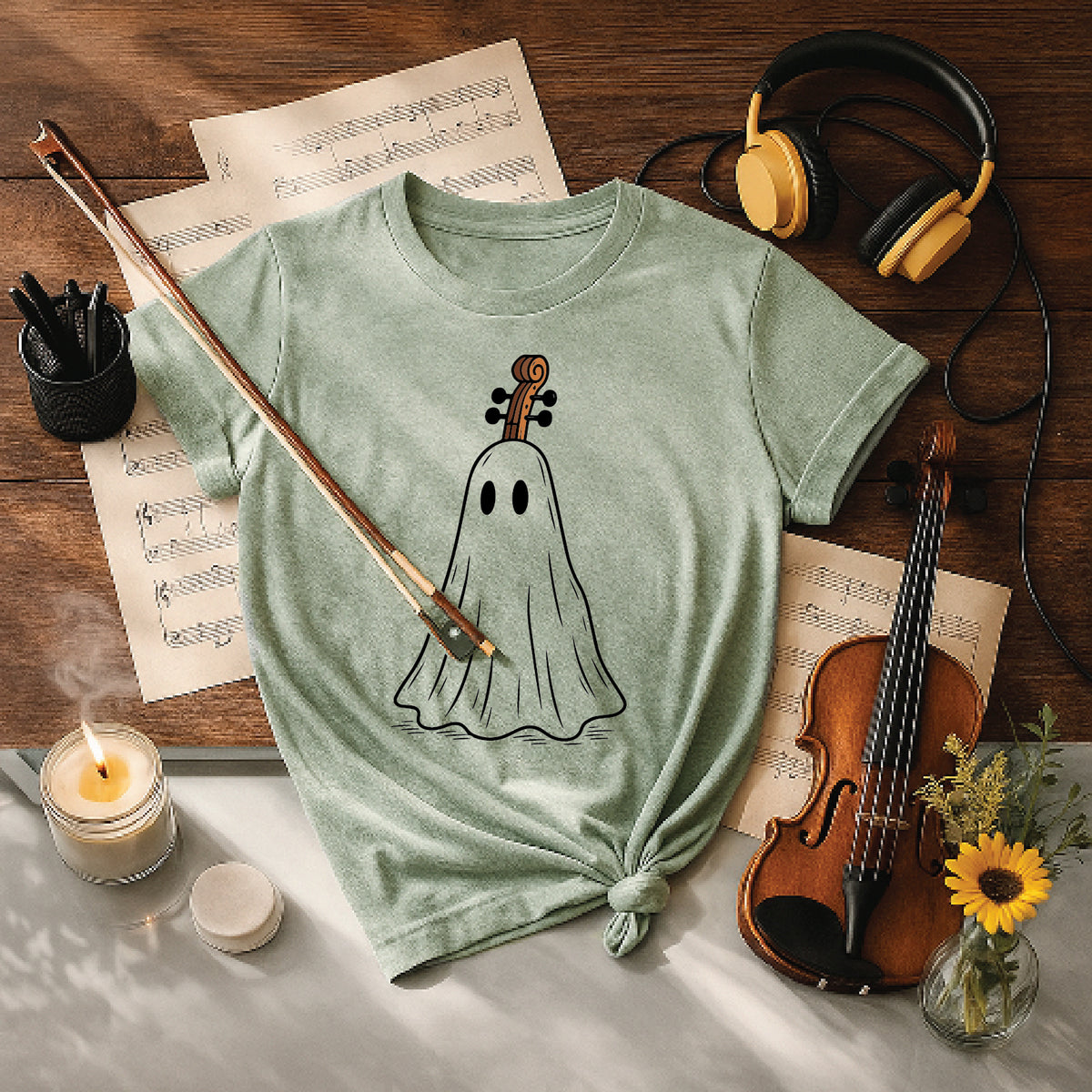 Boo! Cello Ghost Halloween