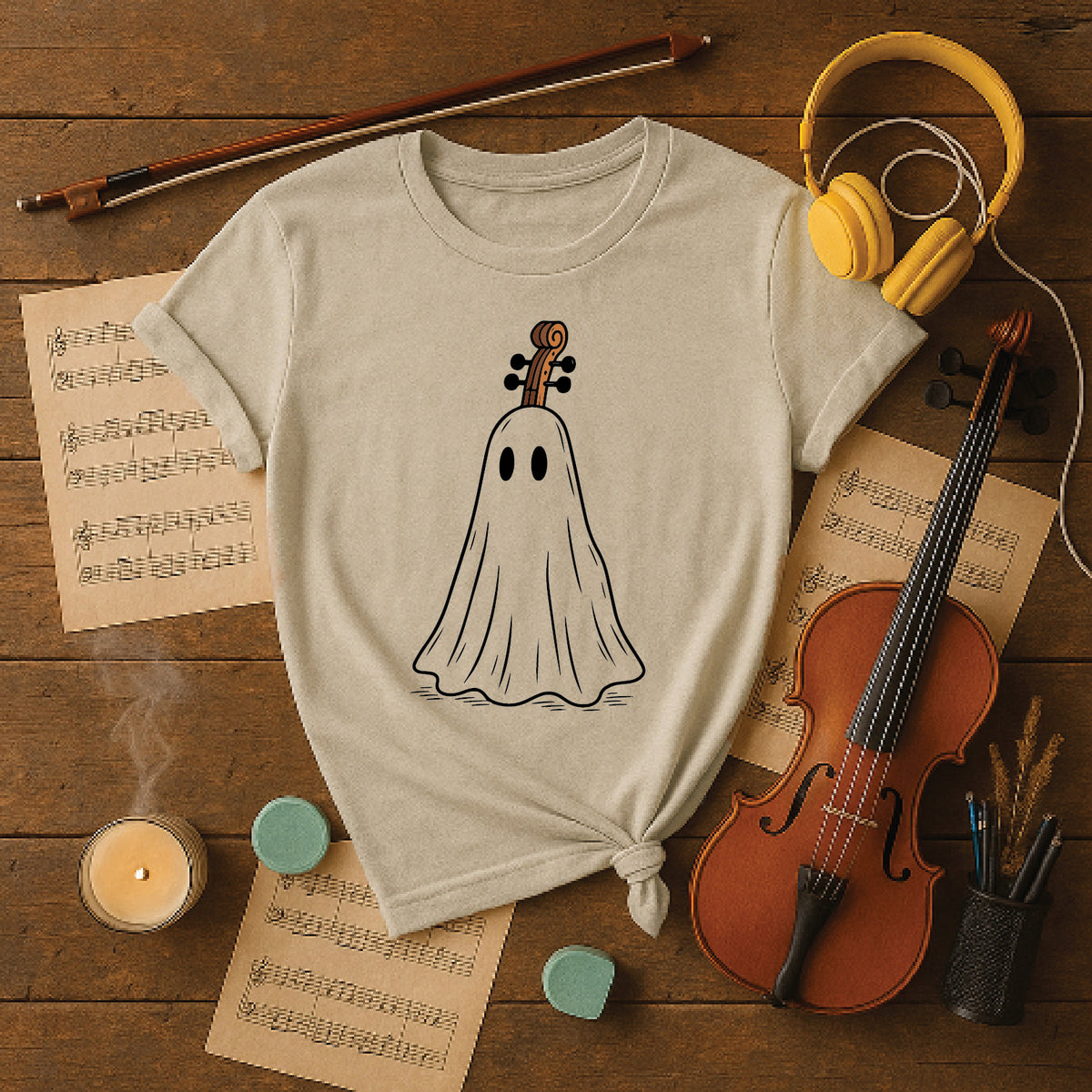 Boo! Cello Ghost Halloween