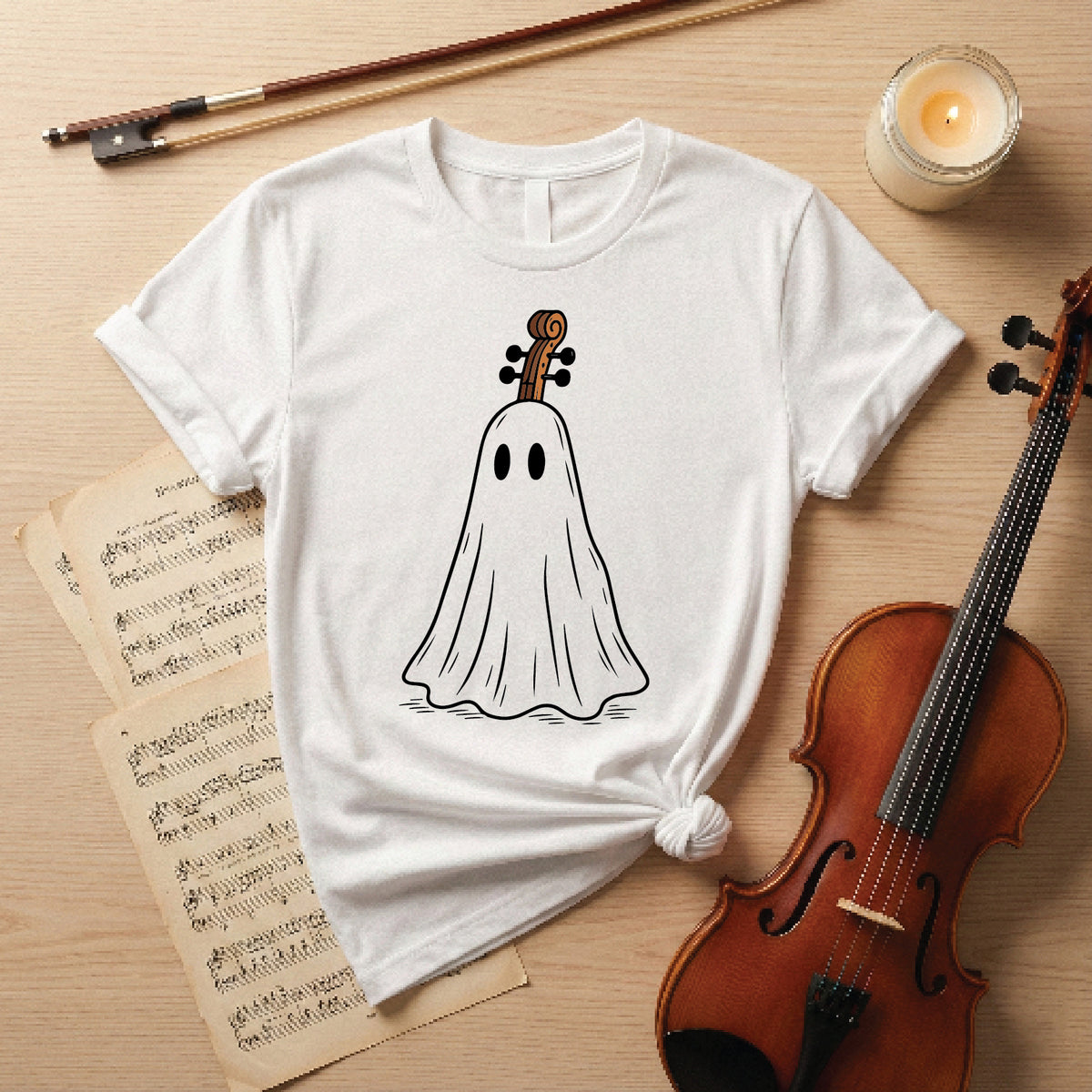 Boo! Cello Ghost Halloween