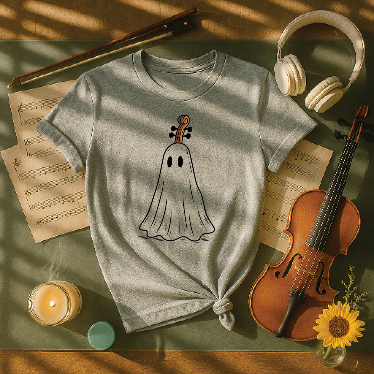 Boo! Cello Ghost Halloween