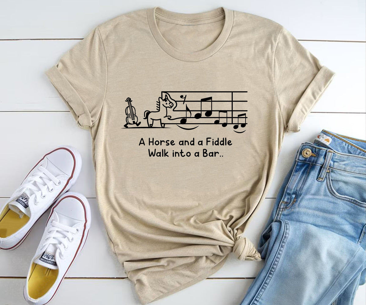 A Horse and a Fiddle Walk into a Bar.. BELLA+CANVAS