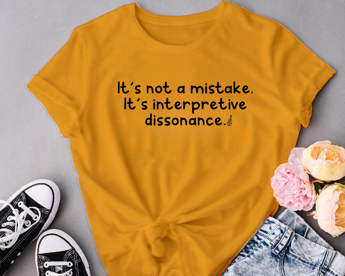 It's not a mistake. It is interpretive dissonance.