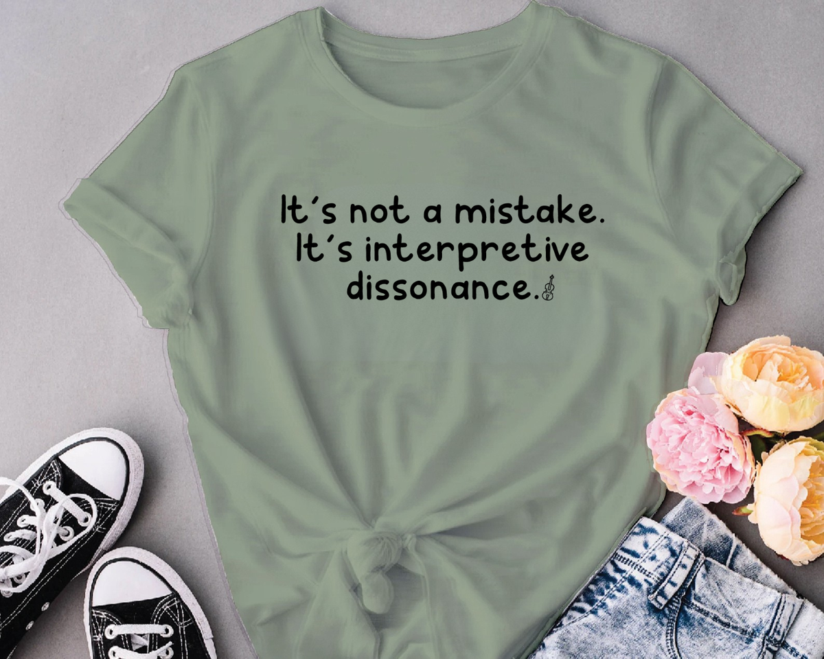 It's not a mistake. It is interpretive dissonance.