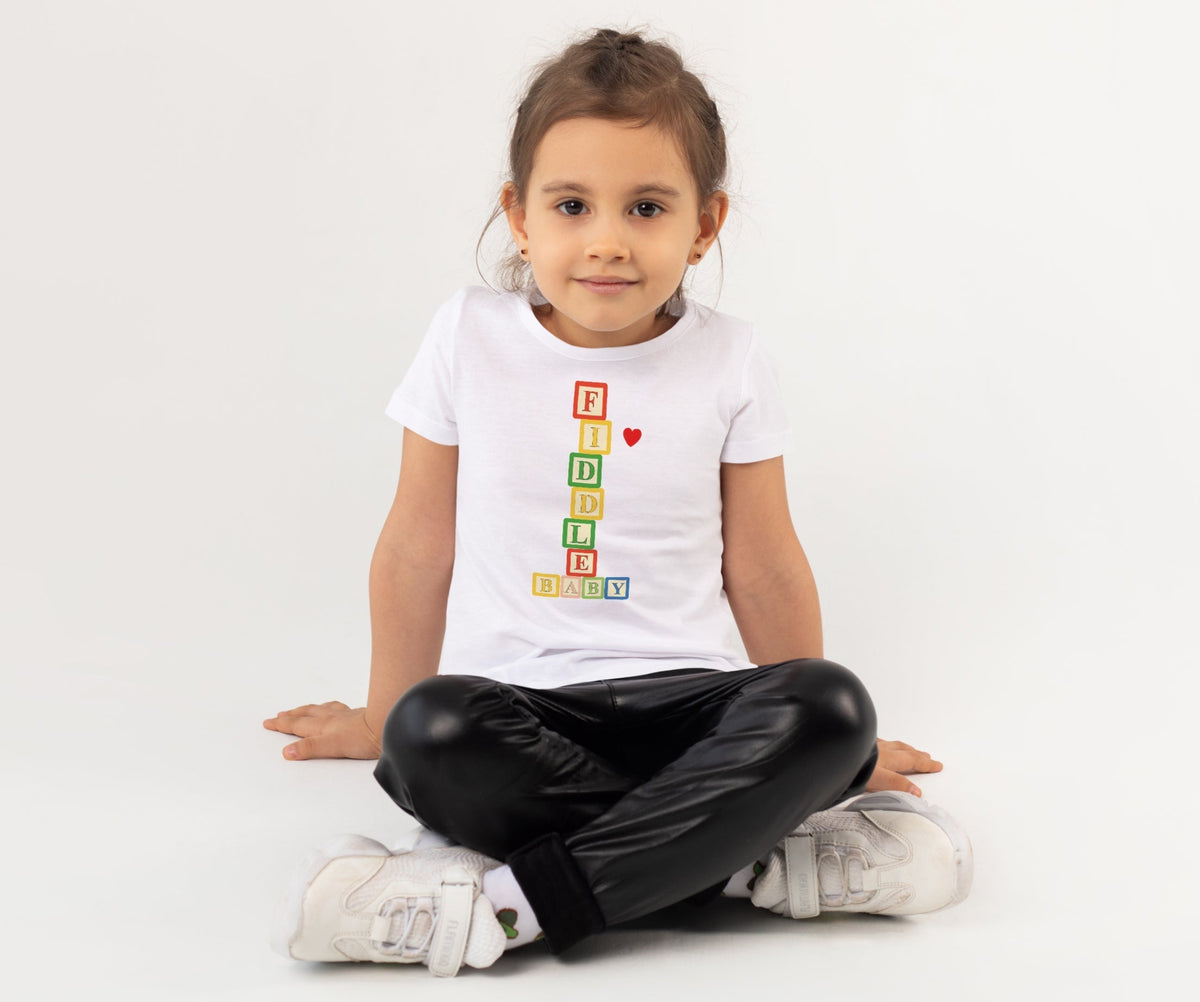 Fiddle Baby -Kids Tshirt