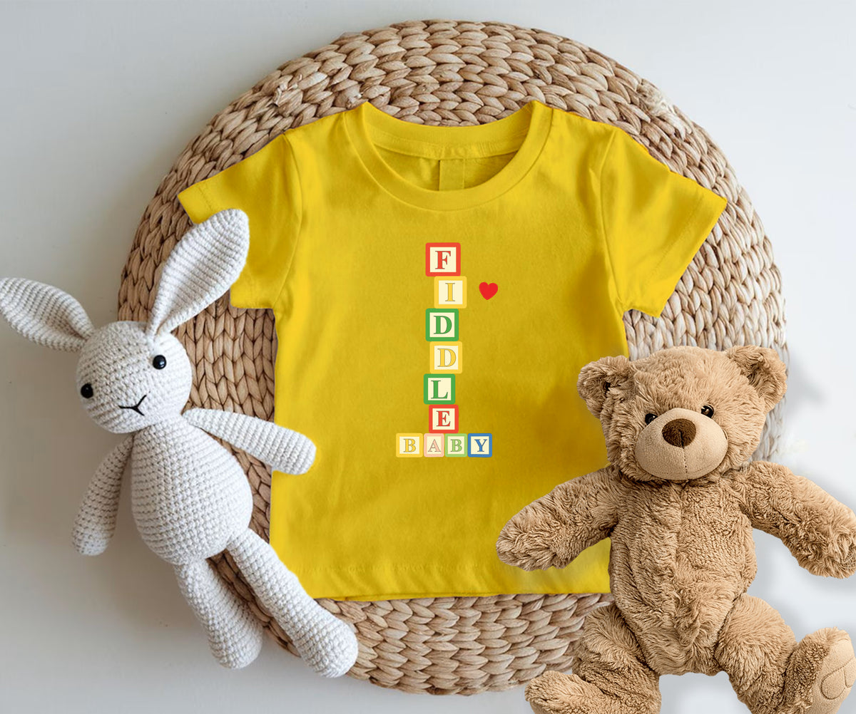 Fiddle Baby -Kids Tshirt - Fiddle Bling