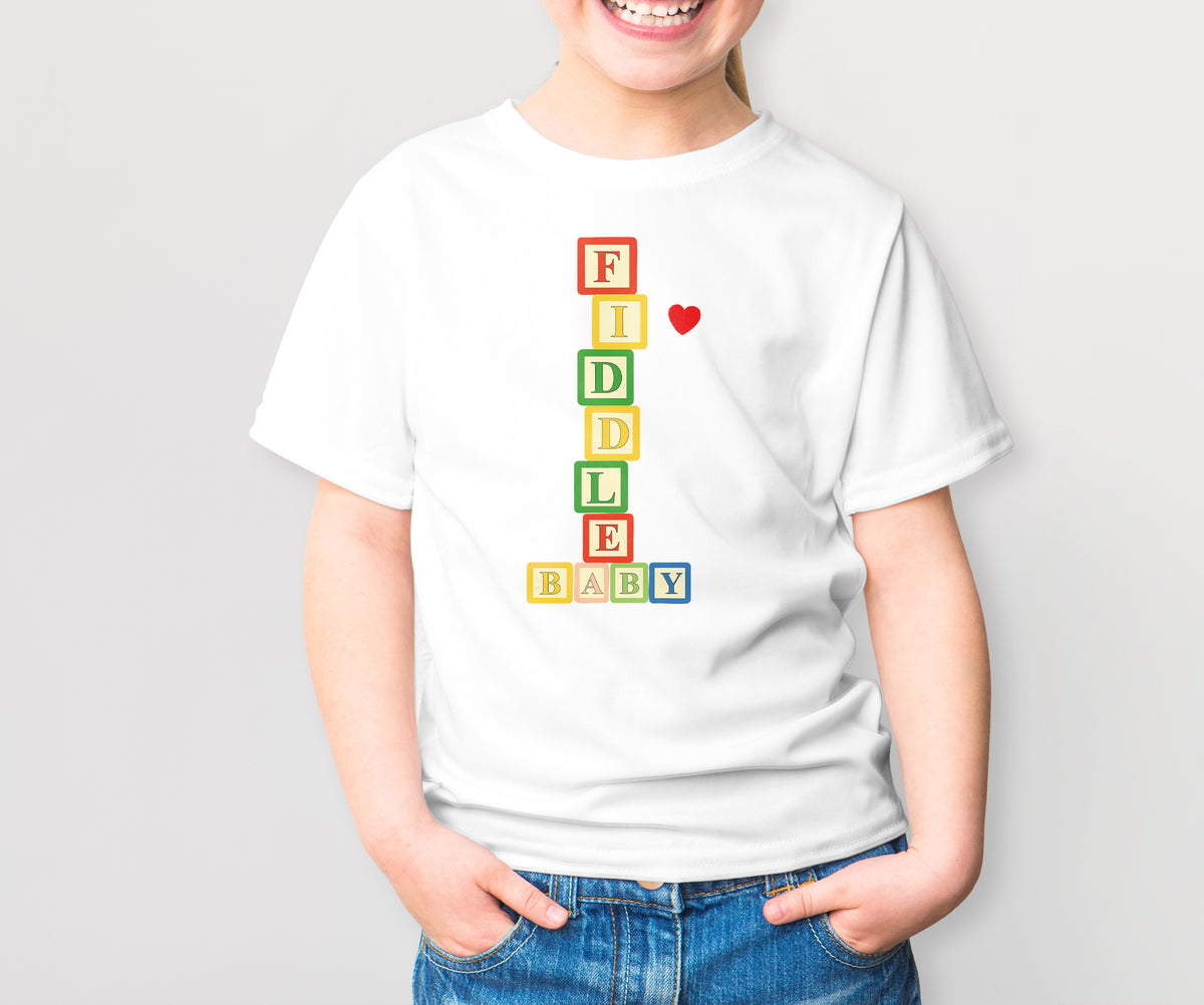 Fiddle Baby -Kids Tshirt - Fiddle Bling